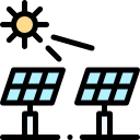 EV Solar Charging System - Solar Panels Icon